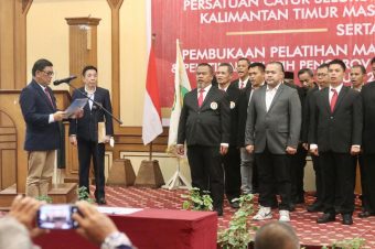 Laksma TNI A. Rivai Ras Lantik Pengurus Pengprov Percasi Kaltim