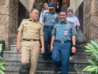 Laksda TNI A. Rivai Ras Temui Walikota Makassar Soal Dukungan Pemkot Sukseskan Pemilu 2024